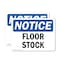 Signmission Floor Stock, 5 in W x Rectangle, Vinyl Decal OS-2PACK-NS-D-35-L-12795 - alternate 1